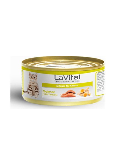 Lavital Gold Somonlu Ve Zerdeçallı Yavru Kedi Konservesi 85 Gr
