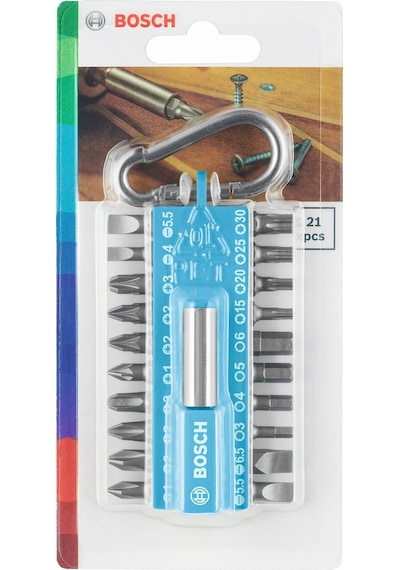Bosch 21 Vidalama Ucu Seti - Mavi - 2607002822