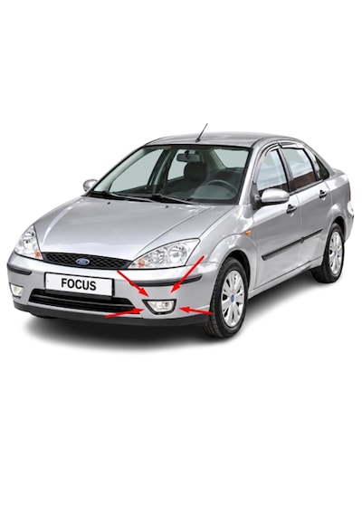 Ford Focus 1 Makyajlı 2002-2005 Arası Depo Sağ Ve Sol Sis Farı Takım 2m51-15201-ah / 2m51-15k201-ah