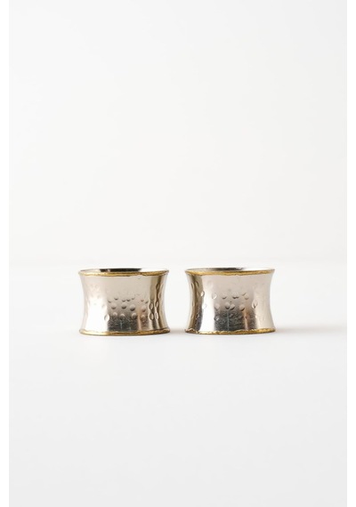 Lara 2'li Peçete Halkası Silver 4 5x4 5x3 5 Cm Çok Renkli