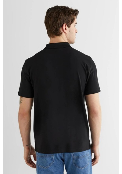 Gant Erkek Siyah Regular Fit Logolu Polo Yaka T-shirt-14834