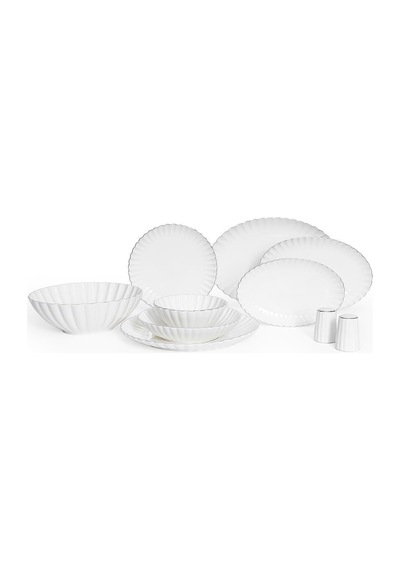 Maxx Doria Parthenon Platinum 12 Kişilik 58 Parça Yemek Takımı Pa2069 Beyaz