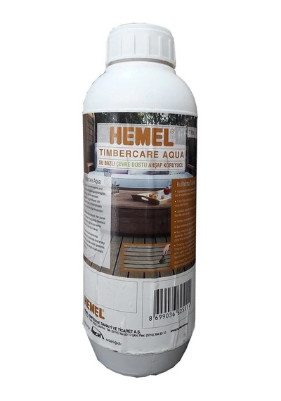 Mey İthalat Hemel Timbercare Aqua Emprenye 1 Litre Şeffaf