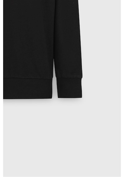 AC&Co / Altınyıldız Classics Erkek Sıyah Batman Lisanslı 3 İplik Loose Fit Bol Kesim Pamuklu Bisiklet Yaka  Sweatshirt Siyah