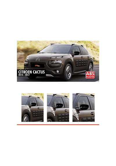 Citroen Cactus Batman Yarasa Ayna Kapağı Piano Black / 2014-2017