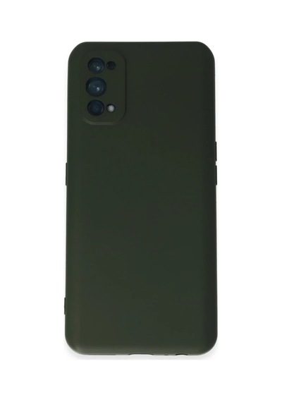 Realme 7 Pro Kılıf Nano İçi Kadife Silikon - Koyu Yeşil Koyu Yesil