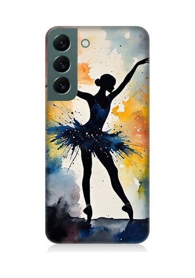 Samsung Galaxy S22 Uyumlu Dansın Büyülü Gölgesi Desenli Silikon Kılıf Çok Renkli