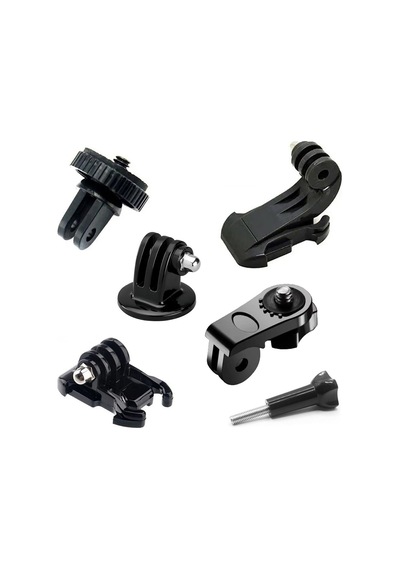 Gplus Gp6035vjha 6 Parça Aksiyon Kamera Aksesuarlarıyla Uyumlu Dönüştürücü Çevirici Adaptör Paketi Adapter Set Siyah