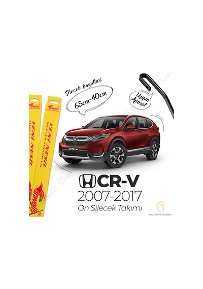 Honda Cr-V Muz Silecek Takımı 2013-2017 İnwells Honda Cr-V Muz Silecek Takımı 2013-2017 İnwells