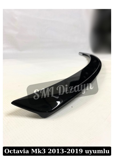 Skoda Octavia 2013-2020 Spoiler Siyah Plastik Rüzgarlık Spoyler