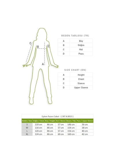 Eliş Şile Bezi Uzun Kol Kapüşonlu Eylem Pazen Sonbahar Ve Kışlık Ceket Siyah Syh Siyah