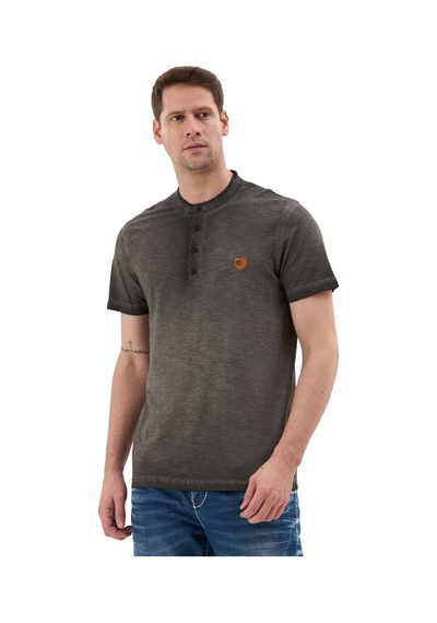Cipo & Baxx Hakim Yaka Düğmeli Basic Erkek T-shirt Ct835 Ant