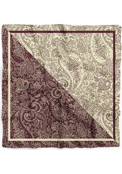 İki Mevsim Paisley Desen 55x55cm Bandana/fular Çok Renkli