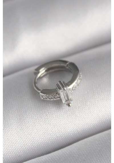 316l Çelik Gümüş Renk Zirkon Taşlı Tragus Piercing Elk-bjtıeg Çok Renkli 68841440
