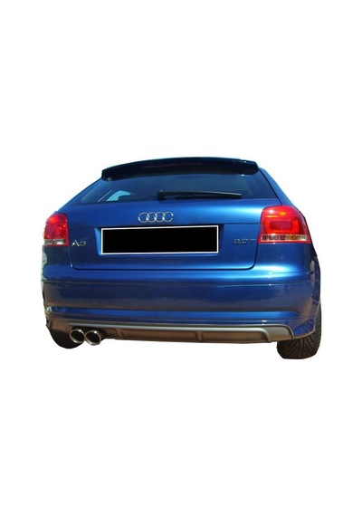 Audi A3 8p Arka Ek 2 Kapı Uyumlu Plastik Mat Siyah Karlık 2004-2008 Arka-bodykit-ek-karlık