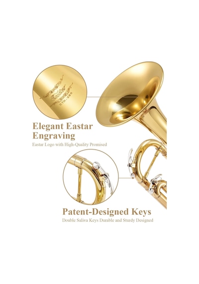 Eastar Etr-380 Standard Si Bemol Trompet Golden