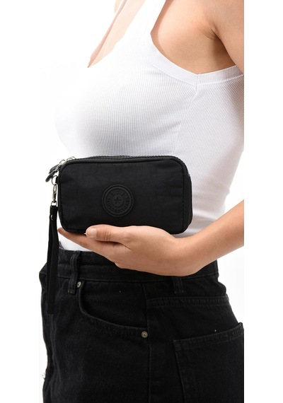 571 Collections Üç Bölmeli Cüzdan Telefonluk Siyah Model: 571-15b - Siyah