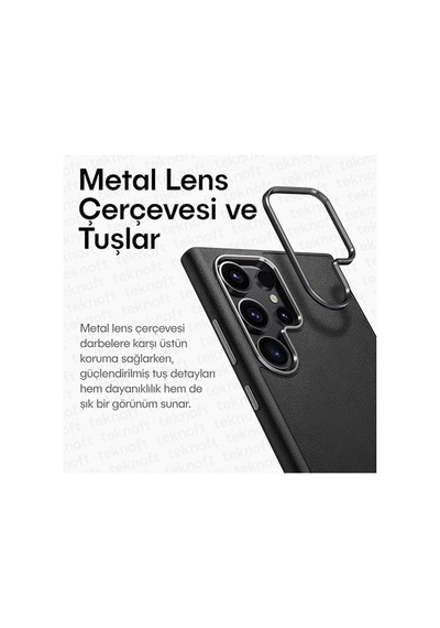 Galaxy S25 İçin Leth Shield Serisi Parmak İzi Tutmayan Deri Görünümlü Metal Tuşlu Ve Metal Lens Çerçeveli Silikon Kılıf Siyah, Galaxy S25 50 x 22 Galaxy S25 İçin Leth Shield Serisi Parmak İzi Tutmayan Deri Görünümlü Metal Tuşlu Ve Metal Lens Çerçeveli Silikon Kılıf Siyah, Galaxy S25 50 x 22