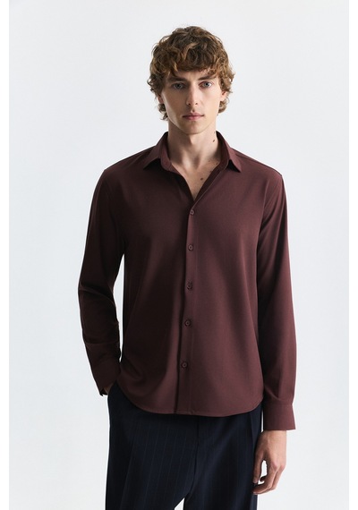 Antioch Comfort Slim Fit Gömlek Bordo