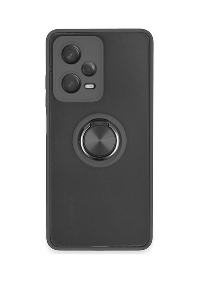 Xiaomi Redmi Note 12 5g Kılıf Montreal Yüzüklü Silikon Kapak - Siyah 0.2M-Çok Renkli