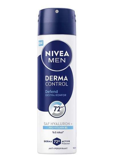 Nıvea Men Erkek Sprey Deodorant Derma Control Defend Tahriş Karşıtı 150 Ml - 6 Adet Tarı