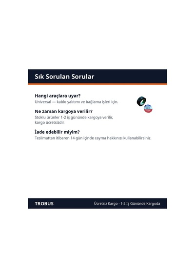 Trobus Elektrik İzole Bant Pvc Kablo Bandı 19 Mm X 10 Metre Siyah