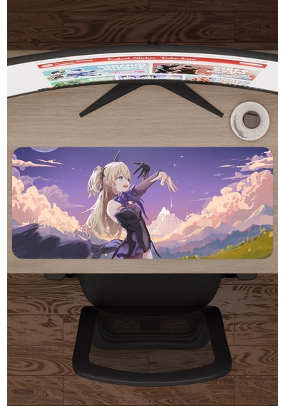 Fischl Genshin Impact Anime Gacha V3 - 70x30 Xl Gaming Mouse Pad Fare Altlığı