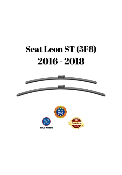 Seat Leon St 5f8 2016 2017 2018 Uyumlu Araca Özel Ön Cam Muz Tipi Silecek Süpürgesi Takımı 65/40cm 2li Set Silbak