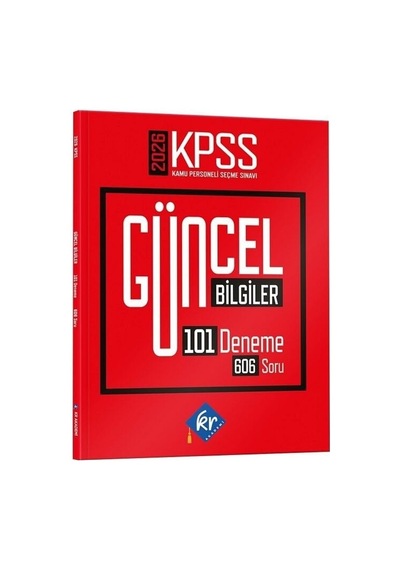 Kr Akademi 2026 Kpss Güncel Bilgiler 101 Deneme Kr Akademi Yayınları