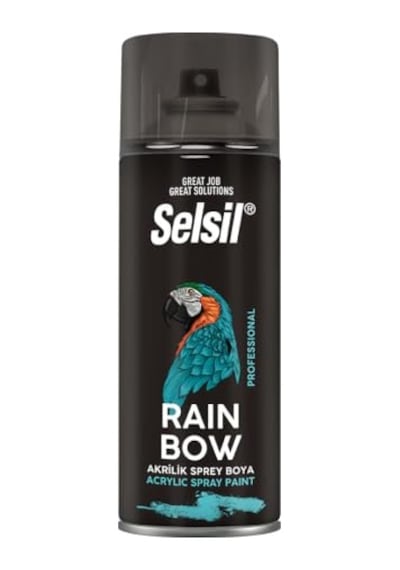 Selsil Rainbow Akrilik Sprey Boya 400 Ml - Hızlı Kuruyan, Yüksek Kapatıcı Akrilik Boya - Metal, Ahşap, Plastik Ve Hobi Yüzeyleri İçin Ral Renk Seçenekli Profesyonel Sprey Mat Siyah - Ral9005 0000 Parlak Vernik Selsil Rainbow Akrilik Sprey Boya 400 Ml - Hızlı Kuruyan, Yüksek Kapatıcı Akrilik Boya - Metal, Ahşap, Plastik Ve Hobi Yüzeyleri İçin Ral Renk Seçenekli Profesyonel Sprey Mat Siyah - Ral9005 0000 Parlak Vernik