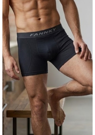 Womanandkids Night Siyah Erkek Trend Nefes Alan Relaxed Boxer