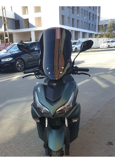 Motocam Küba Arome 125 Ön Cam 2023-2026 Model 54cm Siyah Renkli