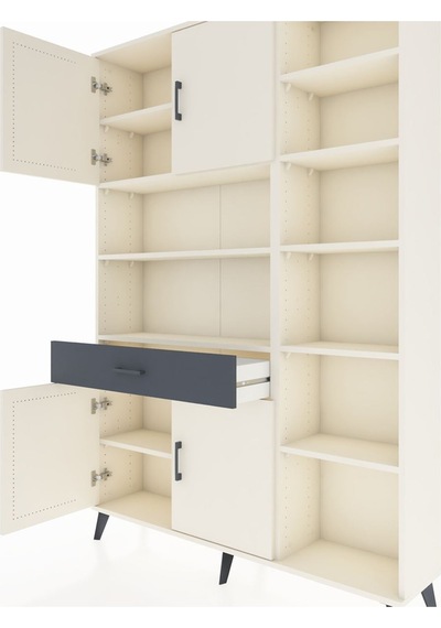 Arges Dolap 10 Raflı Tek Çekmeceli 4 Kapaklı 132x30x195 Aytaşı-aytaşı/antrasit Aytası/antrasıt Arges Dolap 10 Raflı Tek Çekmeceli 4 Kapaklı 132x30x195 Aytaşı-aytaşı/antrasit Aytası/antrasıt