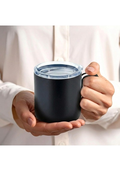 Paslanmaz Çelik Termos Mug - 320ml Vakumlu Seyahat Bardağı - Sızdırmaz Şeffaf Kapaklı Ve Ergonomik Saplı Kamp Kupası - Ofis Ve Dış Mekan İçin Isı Yalıtımlı Modern Kupa Siyah Çok Renkli Paslanmaz Çelik Termos Mug - 320ml Vakumlu Seyahat Bardağı - Sızdırmaz Şeffaf Kapaklı Ve Ergonomik Saplı Kamp Kupası - Ofis Ve Dış Mekan İçin Isı Yalıtımlı Modern Kupa Siyah Çok Renkli