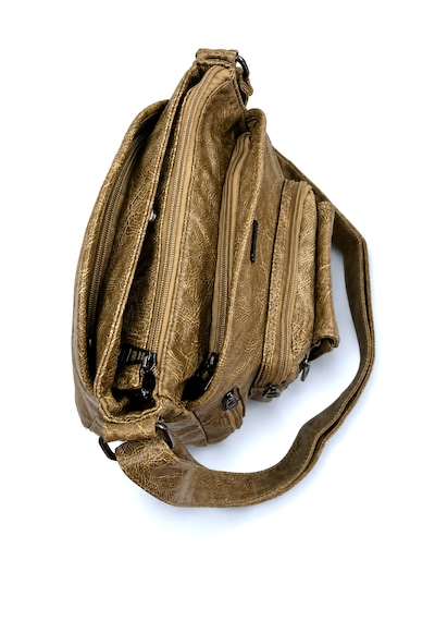 Sanmorris Kadın Modern Tasarımlı Çok Bölmeli Omuz Çantası Sı-08 03 Bej