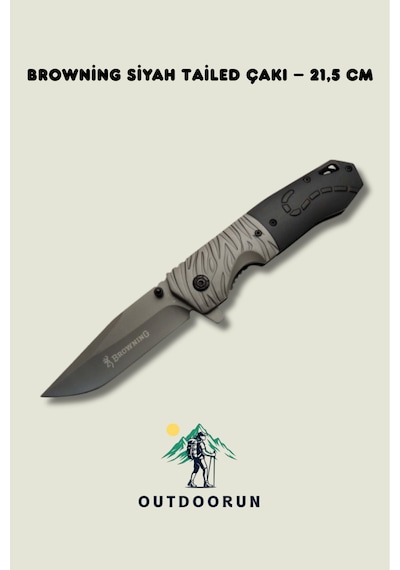 Browning Siyah Tailed Kamp Çakı 21,5 Cm siyah