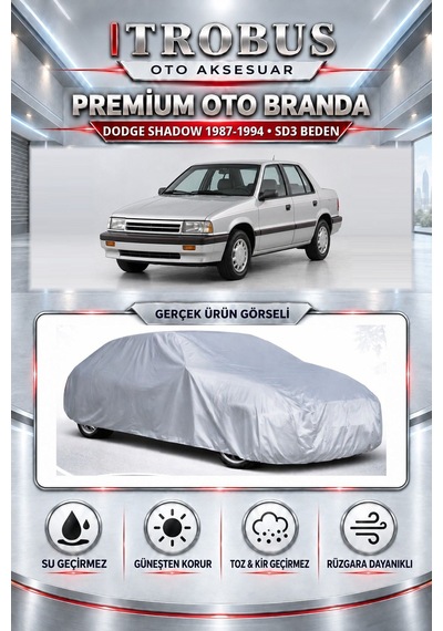 Dodge Shadow 1987-1994 Uyumlu Premium Araba Brandası Oto Branda Sd3 Beden