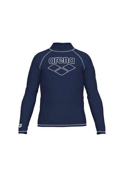 Arena Rash Vest L/s Graphic Erkek Çocuk Yüzücü Tişörtü Lacivert Lacivert