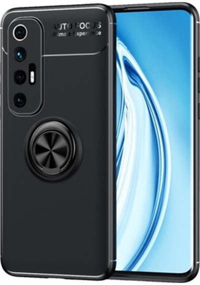 Xiaomi Mi 10S Focus Serisi Yüzük Standli Silikon Kilif - Siyah 492369796 Xiaomi Mi 10S Focus Serisi Yüzük Standli Silikon Kilif - Siyah 492369796