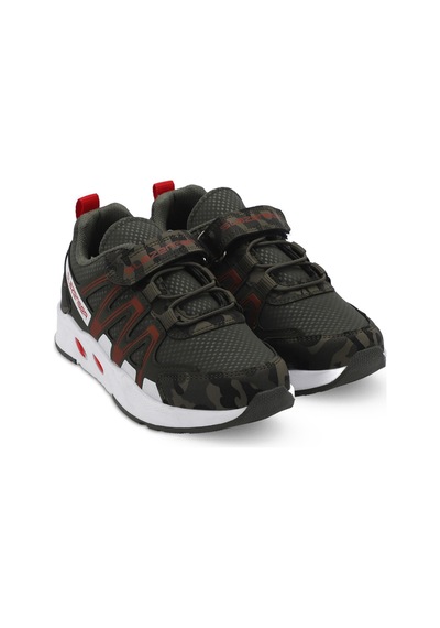 Slazenger Elıps Erkek Çocuk Haki Kamuflaj Sneaker Haki Kamuflaj