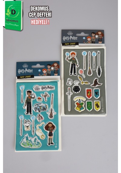 X Dekomus "wizard Icons Collection" Harry Potter Lisanslı Puffy Sticker Tekli Altın