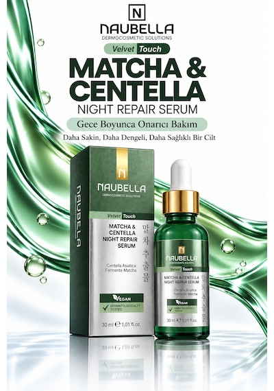 Matcha Centella Night Repair Cilt Yenileyici Serum 30 Ml