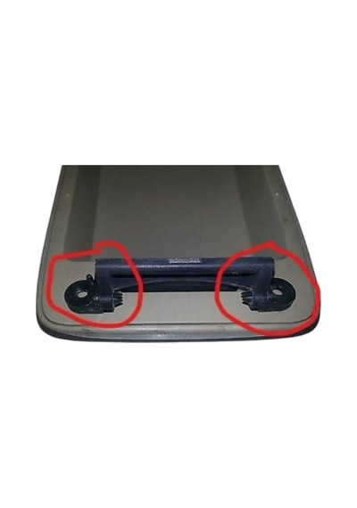 Arayx3d Toyota Corolla 2003-2008 Uyumlu Orta Konsol Kolçak Menteşe Ayağı 2li Set Siyah