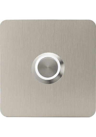 Lockway Z403b Paslanmaz 304 Kare Zil Butonu 70x70mm Beyaz Led