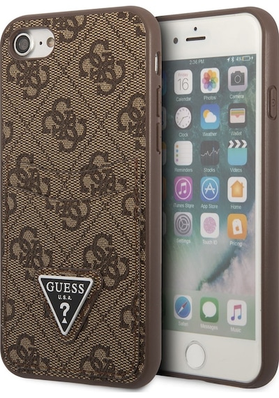 Apple Uyumlu iPhone Se 2022 Kılıf Guess Çift Kart Bölmeli Kapak