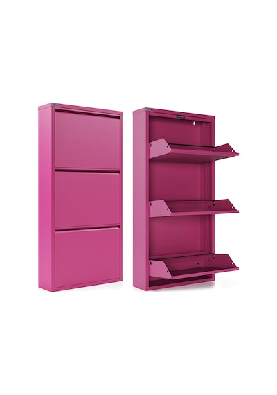 Ceha 3'lü Metal Ayakkabılık - Pembe K.AYK-3 /AB4010