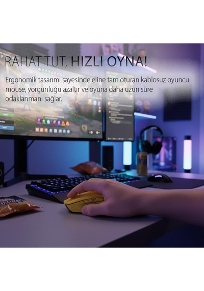 Img-328mx Oyuncu Mouse 7d Programlanabilir Tuş, Rgb Led, 7200 Dpı, Kablosuz Kablolu, Type-c Şarjlı Gaming Mouse