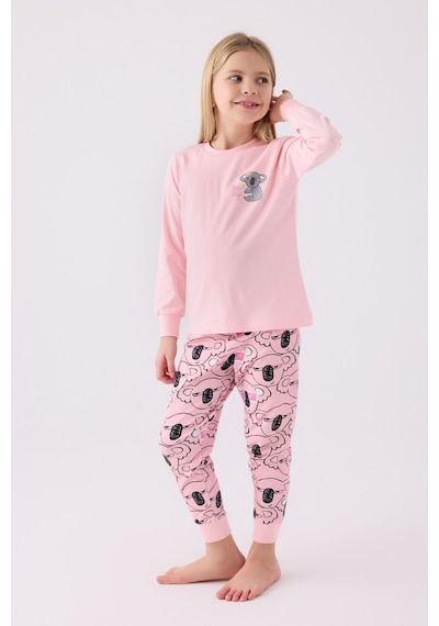 Rolypoly Kız Çocuk Pembe Pijama Takım 3491 001