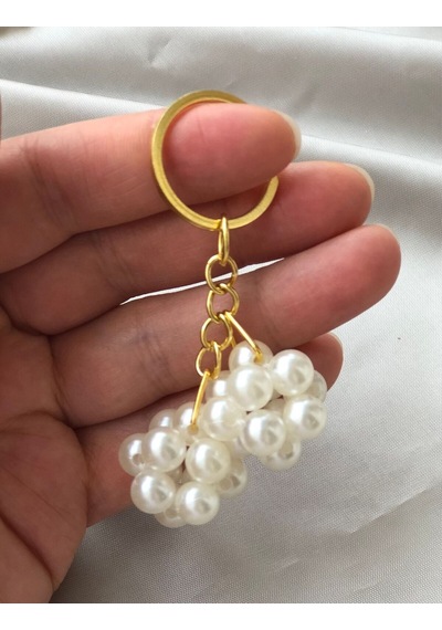 İnci Top Salkım Anahtarlık,20 Adet Set Boncuk Toplu,söz,nişan,bride,nikah,doğumgünü Hediyelik