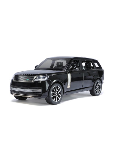 Lisanslı Range Rover Sv 1:24 Metal Model Araba Sesli Ve Işıklı Siyah Oyuncak Araba Çok Renkli
